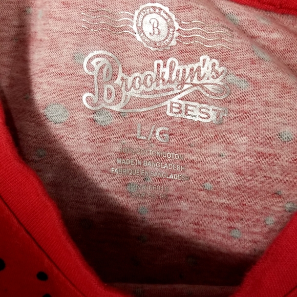 T-SHIRT Top Men's short sleeve pullover Brooklyns best size L - Picture 3 of 6